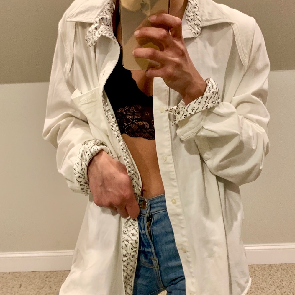 Vintage! Adidas X Vespa Button Up Shirt